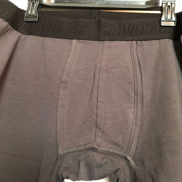 RAWGEAR - NWT - M Sz XL Grey Boxer Brief w/Black Elastic Waistband. Super Soft! - Picture 7 of 12